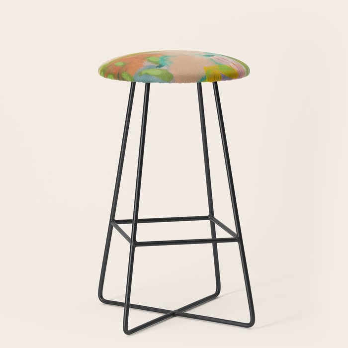 plants in my summer garden / abstraction Stool Gallery Image 1