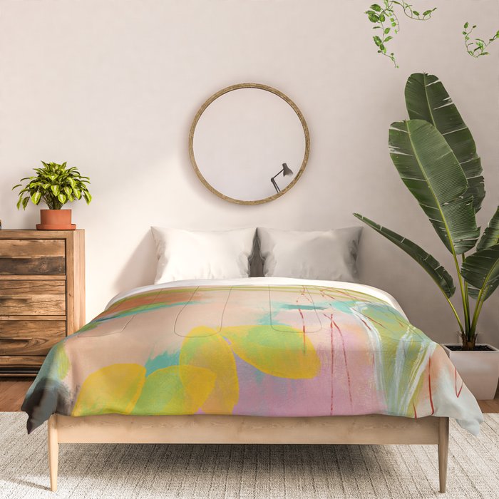 plants in my summer garden / abstraction Comforter Gallery Image 3