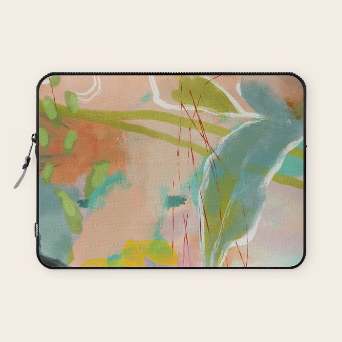 plants in my summer garden / abstraction Laptop Sleeve Gallery Image 1