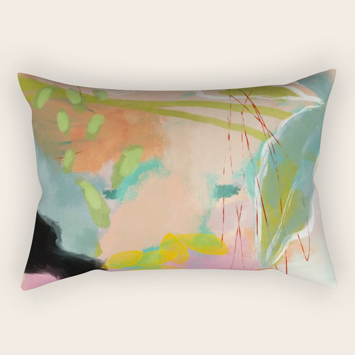 plants in my summer garden / abstraction Rectangular Pillow Gallery Image 2