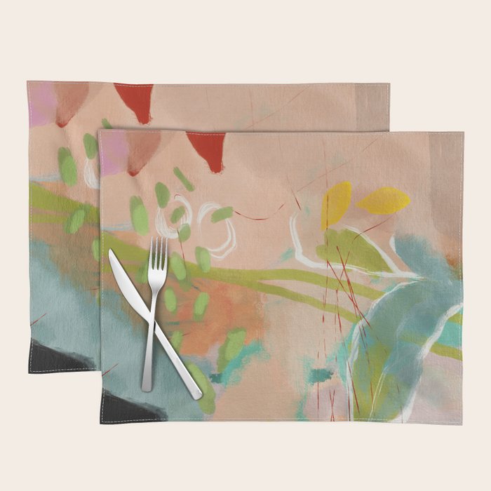 plants in my summer garden / abstraction Placemat Gallery Image 1