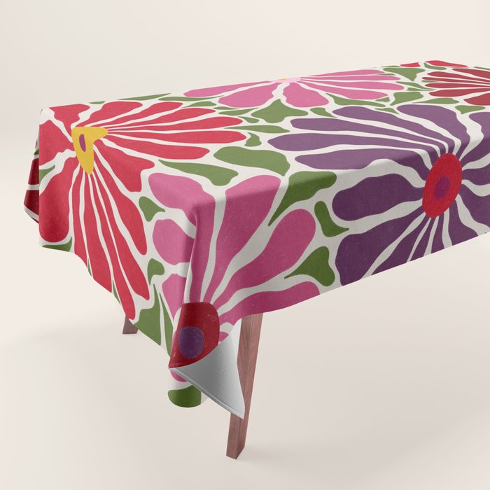 Lazy Florals #3 Tablecloth Gallery Image 1
