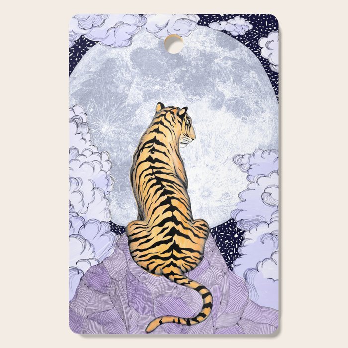 Tiger Moon | Colour Version Cutting Board Gallery Image 1