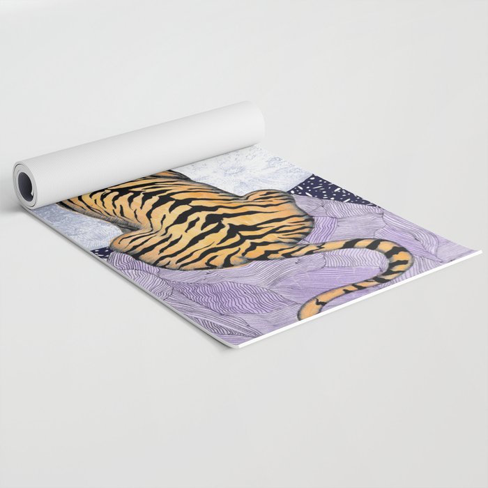 Tiger Moon | Colour Version Yoga Mat Gallery Image 2