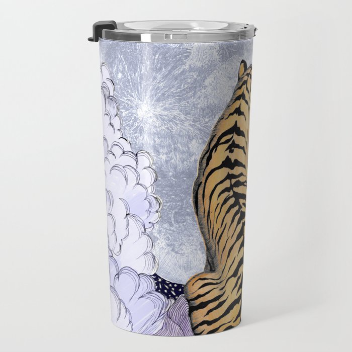 Tiger Moon | Colour Version Travel Mug Gallery Image 3