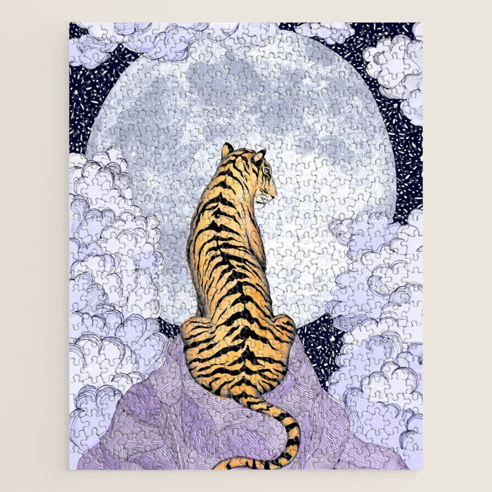 Tiger Moon | Colour Version Jigsaw Puzzle Gallery Image 1