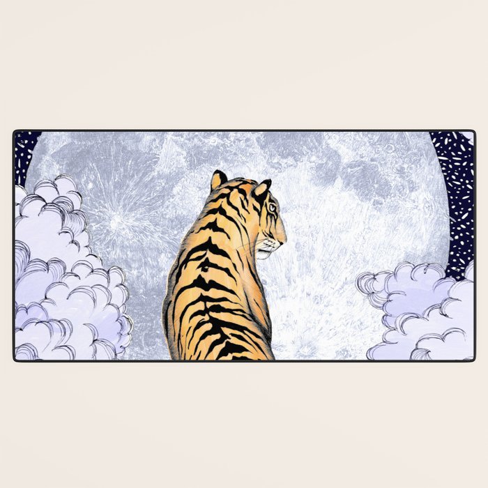 Tiger Moon | Colour Version Desk Mat Gallery Image 3
