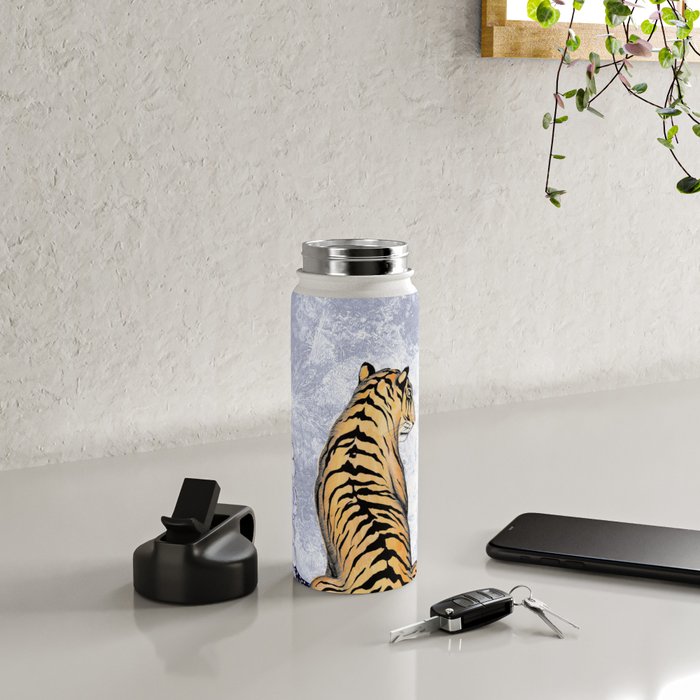 Tiger Moon | Colour Version Water Bottle Gallery Image 4