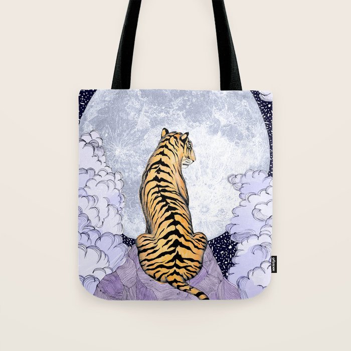 Tiger Moon | Colour Version Tote Bag Gallery Image 1