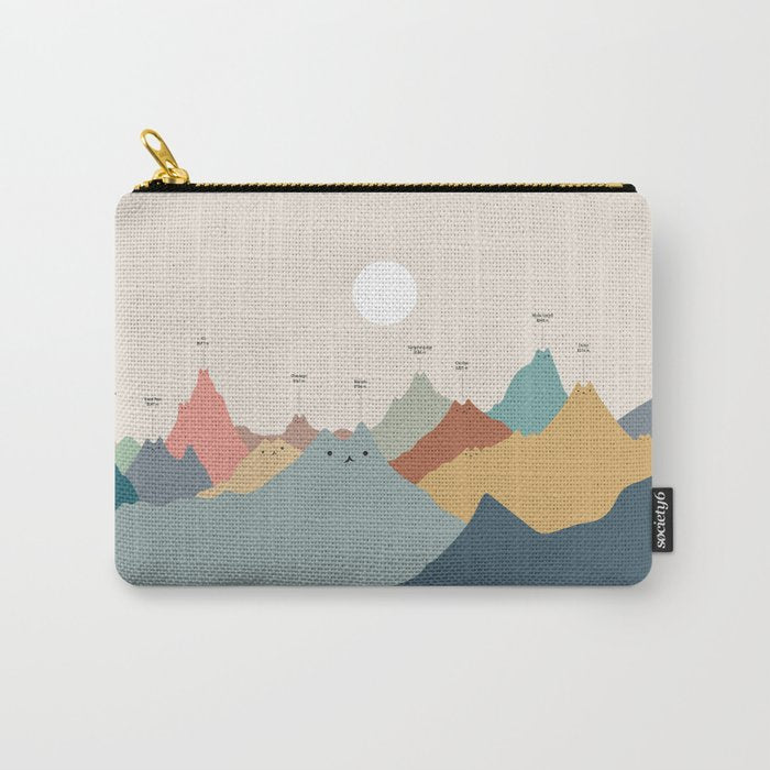 Cat Landscape 115: Himeowlaya Carry All Pouch Gallery Image 1