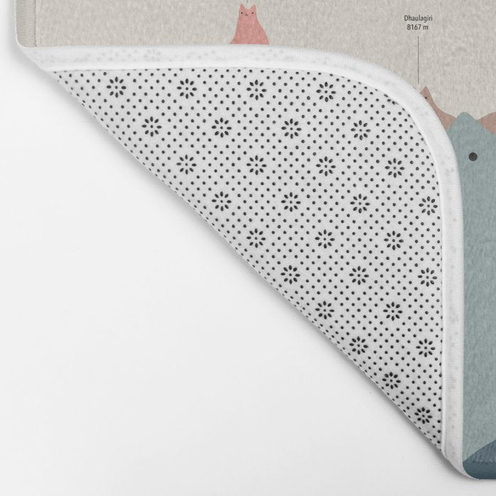 Cat Landscape 115: Himeowlaya Bath Mat Gallery Image 2