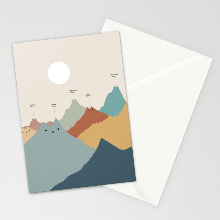 Cat Landscape 115: Himeowlaya Stationery Card Gallery Image 2