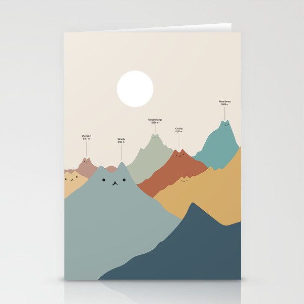 Cat Landscape 115: Himeowlaya Stationery Card Gallery Image 2
