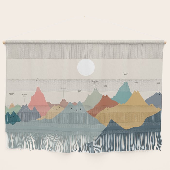 Cat Landscape 115: Himeowlaya Wall Hanging Gallery Image 1