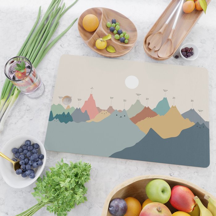 Cat Landscape 115: Himeowlaya Cutting Board Gallery Image 2