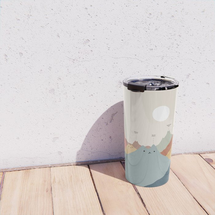 Cat Landscape 115: Himeowlaya Travel Mug Gallery Image 4