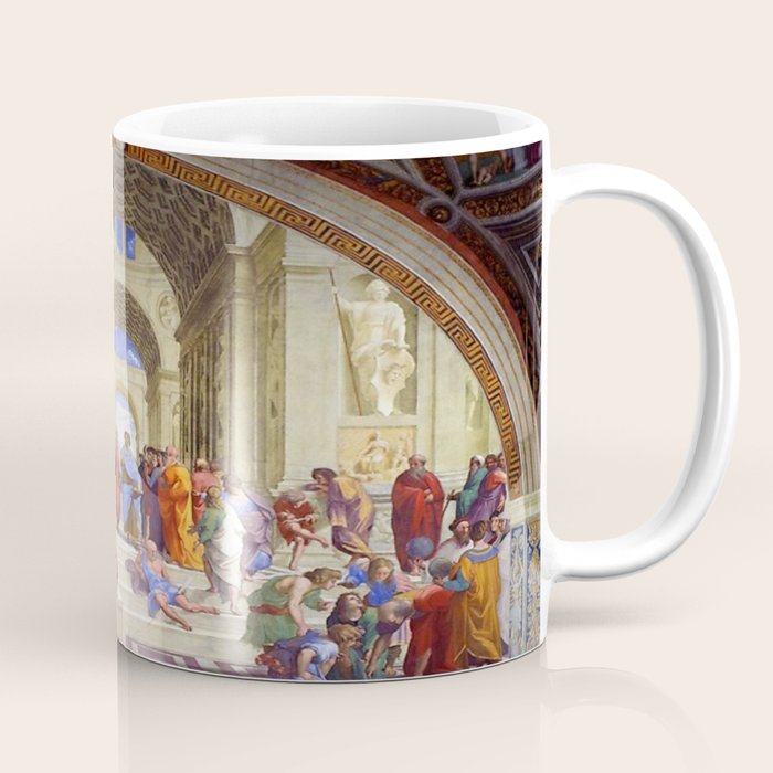 Raffaello Sanzio da Urbino - The School of Athens, 1509-1510 Coffee Mug Gallery Image 1