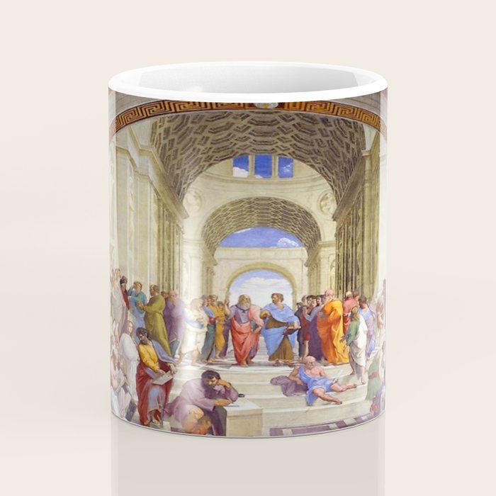 Raffaello Sanzio da Urbino - The School of Athens, 1509-1510 Coffee Mug Gallery Image 4