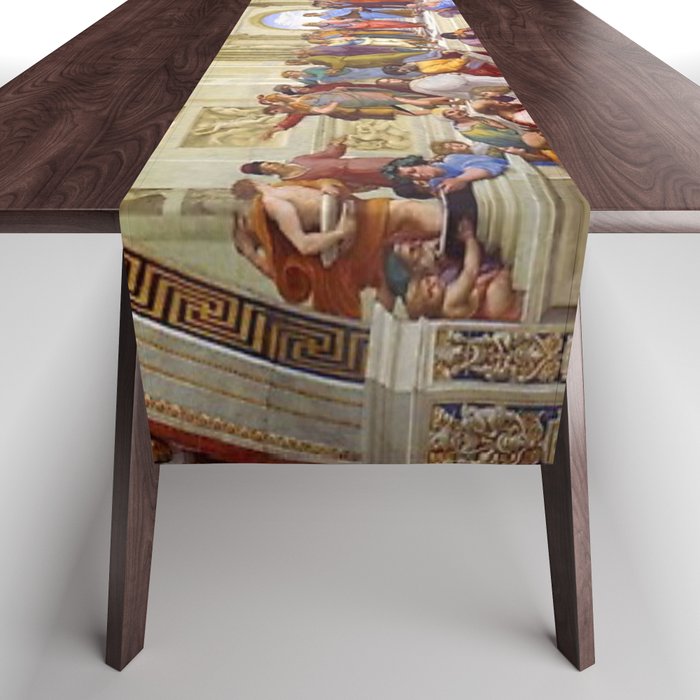 Raffaello Sanzio da Urbino - The School of Athens, 1509-1510 Table Runner Gallery Image 1