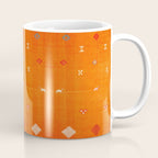 Orange Oriental Traditional Creative Berber Moroccan Fabric Style Coffee Mug Gallery Image 1