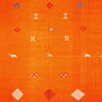 Orange Oriental Traditional Creative Berber Moroccan Fabric Style Coffee Mug Gallery Image 2