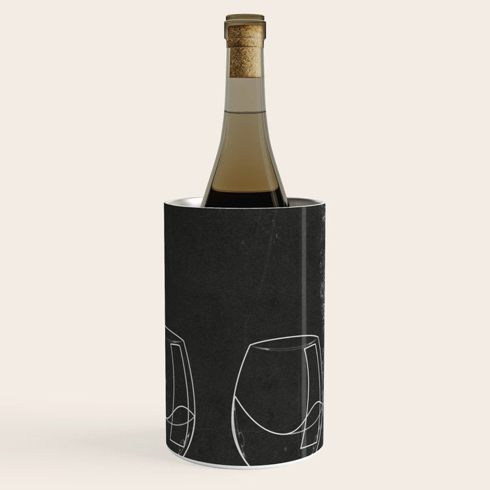 Minimalist Black and White Wine Glasses Wine Chiller Gallery Image 3