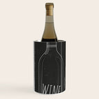 Minimalist Black and White Wine Glasses Wine Chiller Gallery Image 2