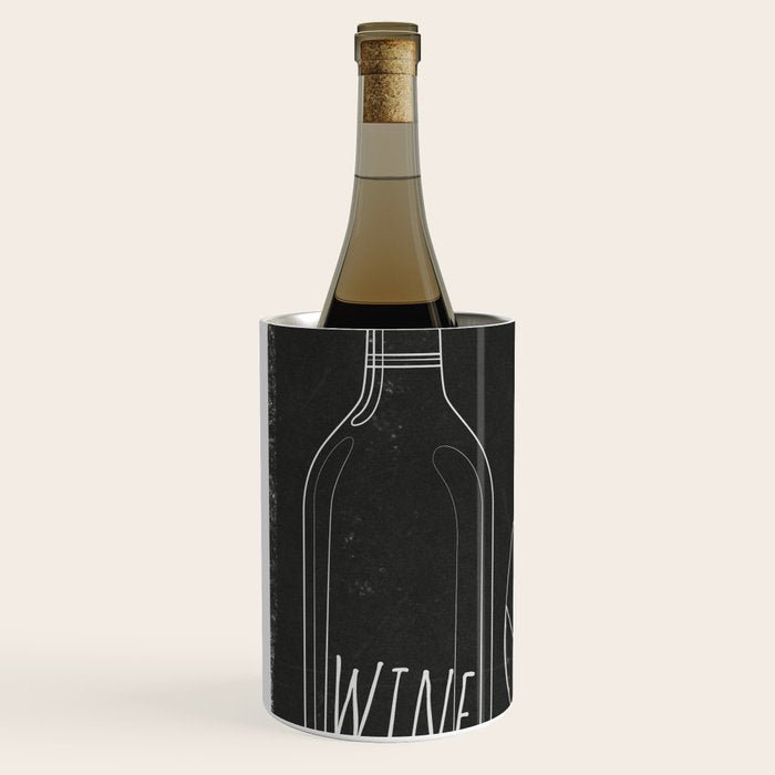 Minimalist Black and White Wine Glasses Wine Chiller Gallery Image 2
