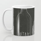 Minimalist Black and White Wine Glasses Coffee Mug Gallery Image 3