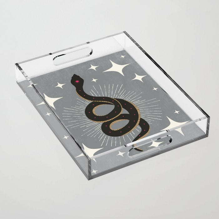 Slither - Gray Acrylic Tray Gallery Image 1