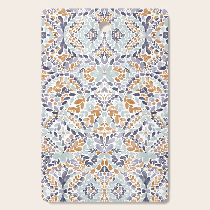 Artistic Floral Motif Medley Cutting Board Gallery Image 1