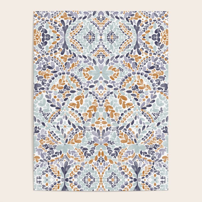 Artistic Floral Motif Medley Poster Gallery Image 4