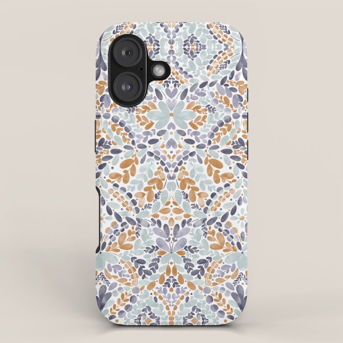 Artistic Floral Motif Medley iPhone Case Gallery Image 1