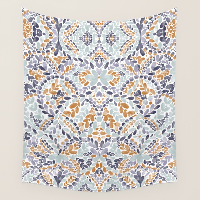 Artistic Floral Motif Medley Wall Tapestry Gallery Image 4