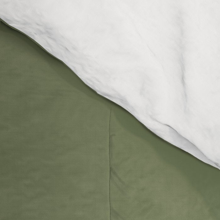 Moss Green Sage Solid Color  Comforter Gallery Image 4