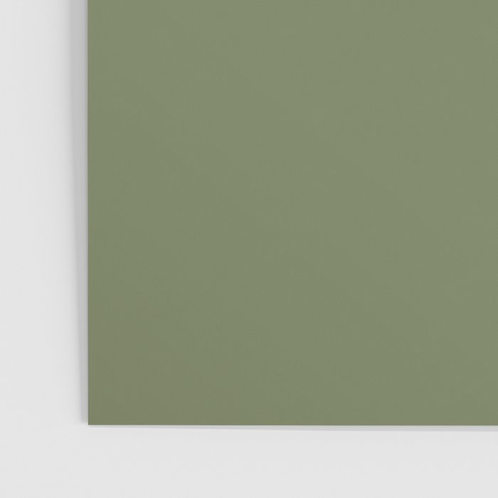 Moss Green Sage Solid Color  Poster Gallery Image 3