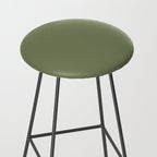 Moss Green Sage Solid Color  Stool Gallery Image 2