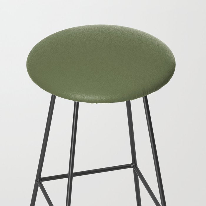 Moss Green Sage Solid Color  Stool Gallery Image 2