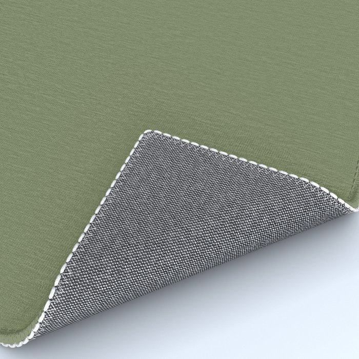 Moss Green Sage Solid Color  Rug Gallery Image 4