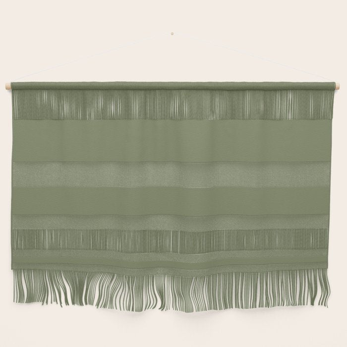 Moss Green Sage Solid Color  Wall Hanging Gallery Image 1