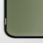 Moss Green Sage Solid Color  Laptop Sleeve Gallery Image 3