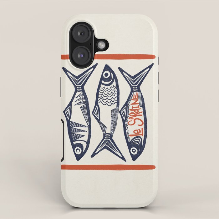 Le Sardine Retro Inspired Art Print iPhone Case Gallery Image 1