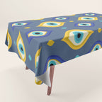 Mystic Evil Eyes Pattern Tablecloth Gallery Image 1