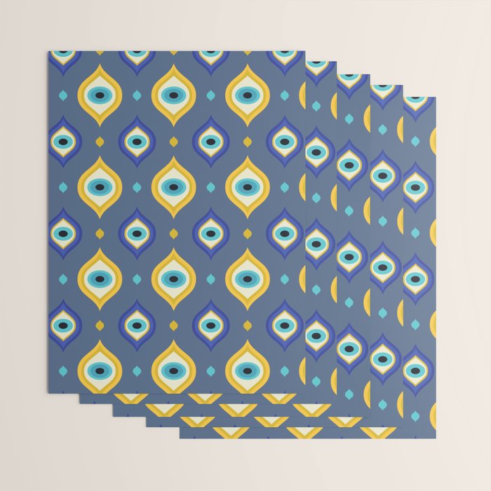 Mystic Evil Eyes Pattern Wrapping Paper Gallery Image 3