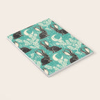 Jackalope - teal & black Notebook Gallery Image 3