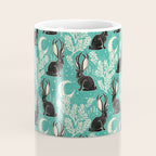 Jackalope - teal & black Coffee Mug Gallery Image 4