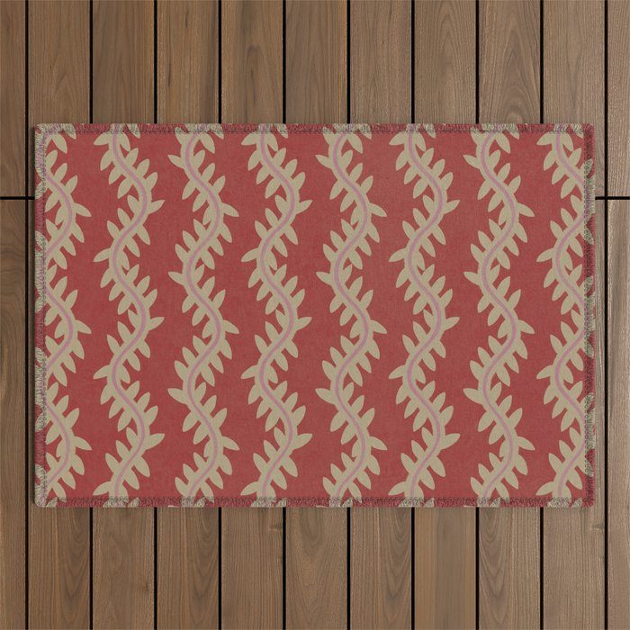 Parallel Wheatberry Vines Outdoor Rug Gallery Image 1