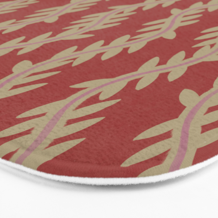 Parallel Wheatberry Vines Bath Mat Gallery Image 3