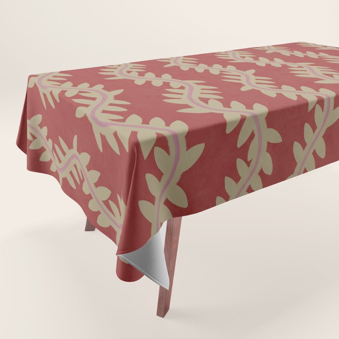 Parallel Wheatberry Vines Tablecloth Gallery Image 1