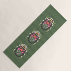 Folk Art Beetle Yoga Mat Gallery Image 1